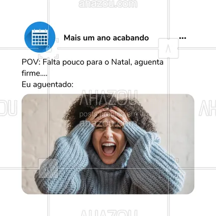 posts, legendas e frases de posts para todos para whatsapp, instagram e facebook: Faltam (adicionar os dias) dias para o natal, mas quem tá firme aqui mesmo é só minha vontade de descansar! 😂🎄 
#aguentafirme #ahazou #meme #humor #fimdeano 