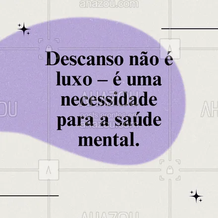 posts, legendas e frases de saúde mental para whatsapp, instagram e facebook: A escala 6x1 pode fazer parecer que o descanso é um privilégio, mas ele é essencial para a saúde mental. Ter apenas um dia para se recuperar afeta o humor, a disposição e até a motivação para o trabalho. Priorize atividades de lazer e autocuidado nesse dia, buscando manter o equilíbrio. 🌿💤 #SaúdeEmocional #Autocuidado #escala6x1 #saúdemental #6x1 #esgotamento #AhazouSaude #dicas 