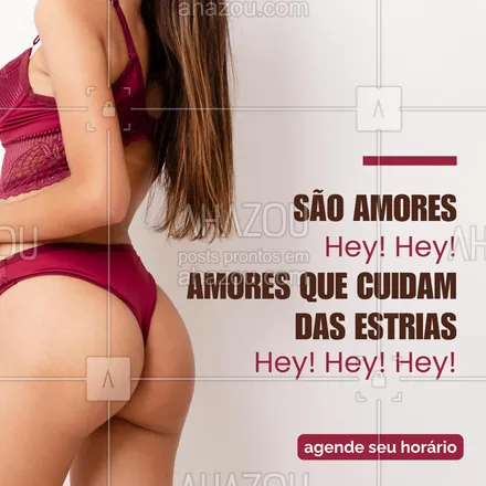 posts, legendas e frases de estética corporal para whatsapp, instagram e facebook: Com certeza você vai amar se olhar no espelho e não ver mais as estrias ❤️.

Então entre em contato, agende o seu horário e tenha a certa de que você será atendida com muito amor 😍

#AhazouBeauty #beleza #estetica #esteticacorporal #esteticista #saúde #estrias #são amores 
