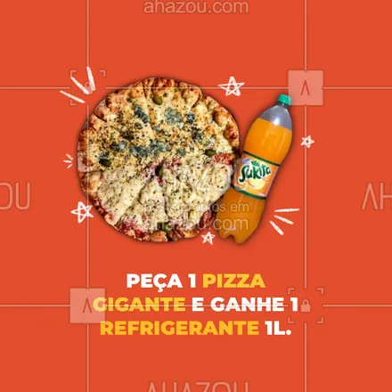 posts, legendas e frases de pizzaria para whatsapp, instagram e facebook: Aqui você compra a pizza e ganha o refrigerante.
Nada mal, né? Então corre e aproveita!
#ahazoutaste #pizzalife  #pizzalovers  #pizzaria  #pizza #promocao