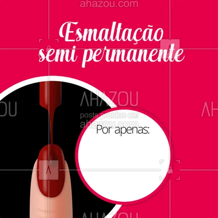 posts, legendas e frases de manicure & pedicure para whatsapp, instagram e facebook: Agende agora mesmo o seu horário e fique com as unhas perfeitas! ? #esmaltacaosemipermanente #ahazou #manicure #unhas