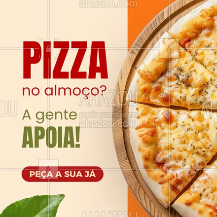 posts, legendas e frases de para whatsapp, instagram e facebook: Quem disse que pizza é só pra noite?
No almoço também vale – e muito!
Peça seu combo especial com refrigerante incluso!
#almoçopizza #pizzatododia #refeicaodelicia #pizzaebr #almoçocomestilo #saboresquetransformam