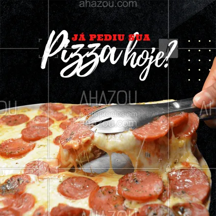 posts, legendas e frases de pizzaria para whatsapp, instagram e facebook: Não perca tempo e nem passe vontade.
Peça sua pizza favorita e aproveite.
Será um prazer atendê-lo.
#ahazoutaste #pizzalife  #pizzalovers  #pizzaria  #pizza 