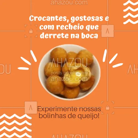 posts, legendas e frases de doces, salgados & festas para whatsapp, instagram e facebook: Com certeza você não vai se arrepender! 😋
#bolinhadequeijo #salgados #ahazoutaste #foodlovers  #kitfesta 