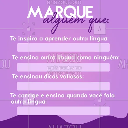 posts, legendas e frases de línguas estrangeiras para whatsapp, instagram e facebook: Quem são as pessoas mais importantes pra que você continue aprendendo outra língua.🥰

#AhazouEdu #ingles  #marquealguem #trend #inspiração #dicas #aulasdeingles