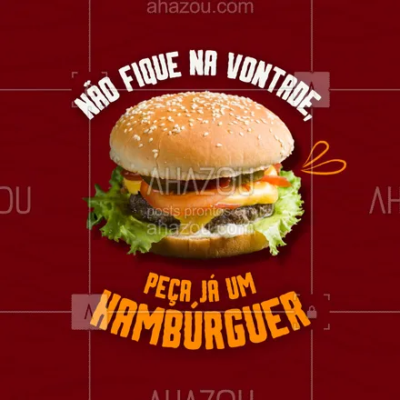 posts, legendas e frases de hamburguer para whatsapp, instagram e facebook: Hummmmm, hoje é dia de não passar vontade e pedir um combo de hambúrguer. 🍔🥤 #ahazoutaste #artesanal #burger #burgerlovers #hamburgueria #hamburgueriaartesanal 