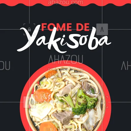 posts, legendas e frases de cozinha japonesa para whatsapp, instagram e facebook: Se a sua fome é de Yakissoba, o seu lugar é aqui. Venha provar o nosso! 🤩
#ahazoutaste #comidajaponesa  #japa  #japanesefood  #sushidelivery  #sushilovers  #sushitime 
