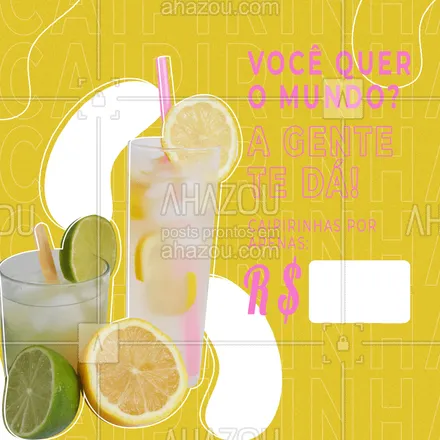posts, legendas e frases de bares para whatsapp, instagram e facebook: Com certeza tudo o que você precisa hoje é de double caipirinha, corre pra cá! 🥃🤩
#ahazoutaste #bar  #cocktails  #drinks  #lounge  #mixology  #pub 