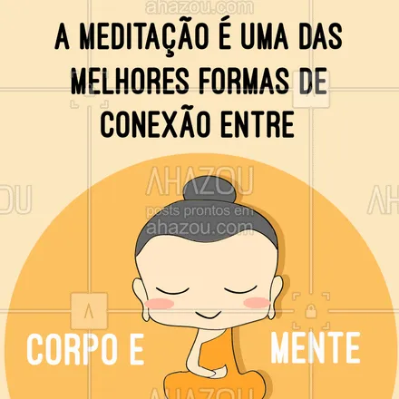 posts, legendas e frases de terapias complementares para whatsapp, instagram e facebook: Corpo são = Mente sã!
#meditacao #ahazou #bemestar