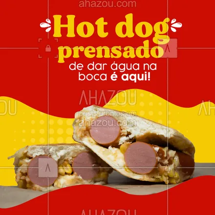 Hot Dog Prensado - aiquefome