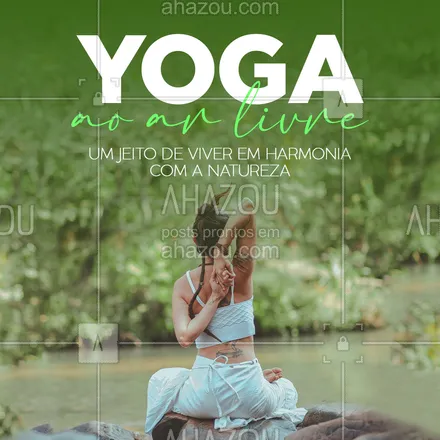 posts, legendas e frases de yoga para whatsapp, instagram e facebook: Experimente praticar ioga ao ar livre e unir seu corpo, mente e espírito junto à natureza. Agende sua aula conosco! 😉
#AhazouSaude #meditation  #namaste  #yoga  #yogainspiration  #yogalife 