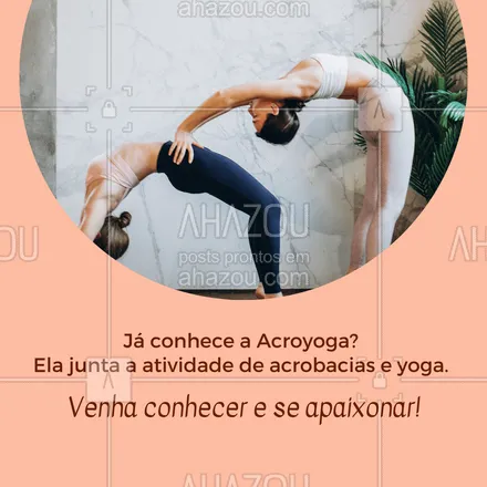 posts, legendas e frases de yoga para whatsapp, instagram e facebook: Faço seu agendamento e venha participar dessa aula incrível!🤩

#AhazouSaude #yoga #exercicio #acroyoga #acrobacias #yogalife  #yogainspiration 