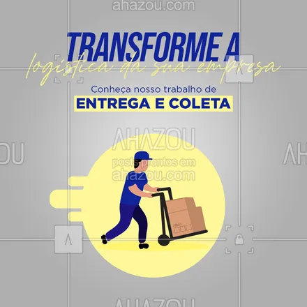posts, legendas e frases de carreto & mudança para whatsapp, instagram e facebook: Entregas rápidas, seguras e eficientes te esperam, entre em contato pelo número 📞 (_)___-____ e conheça nossos serviços.🚚 #serviços #entrega #AhazouServiços #coleta #carreto #frete #empresa #transportadora