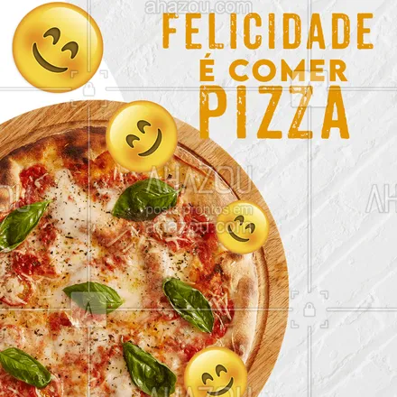 posts, legendas e frases de pizzaria para whatsapp, instagram e facebook: Peça já a sua Pizza e deixe o seu dia ainda mais feliz ?? #ahazou #food #pizza #deliciosa