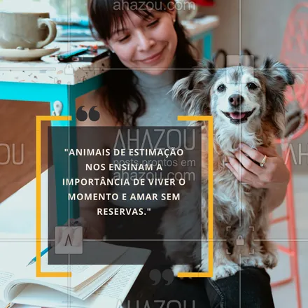 posts, legendas e frases de petshop para whatsapp, instagram e facebook: A lealdade de um pet é uma das coisas mais bonitas que existem. 💕🐾 Orgulhoso(a) de ser o(a) humano(a) do meu pet! #Lealdade #AmorDePet #CompanheiroParaSempre #PetLove #AlegriaDeViver #AhazouPet #petshop #frasesdepet #frasesfofas 