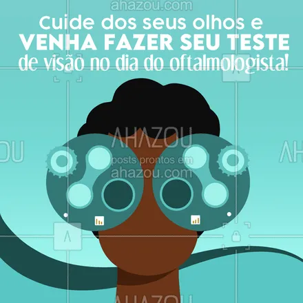 posts, legendas e frases de óticas  para whatsapp, instagram e facebook: Preserve a sua saúde e a saúde dos seus olhos fazendo seu teste oftalmológico! #AhazouÓticas #lentesdecontato  #oculos  #oculosdegrau  #oculosdesol  #otica  #oticas 