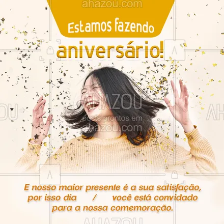 posts, legendas e frases de assuntos variados de Moda para whatsapp, instagram e facebook: Venha comemorar nosso aniversário com a gente! #AhazouFashion #lookdodia  #fashion  #OOTD  #style  #moda  #outfit 