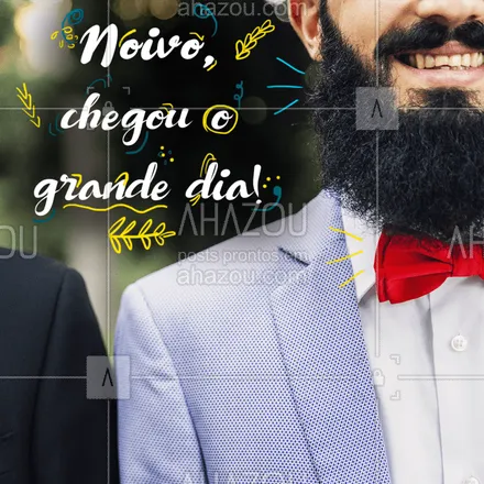 posts, legendas e frases de barbearia para whatsapp, instagram e facebook: Aqui temos o serviço completo para esse dia especial. Barba, cabelo e bigode em um pacote promocional para os noivos. 
#noivo #casamento #ahazou #barba #cabelo #bigode