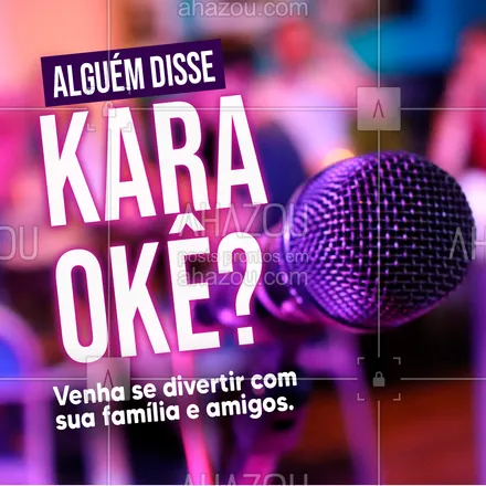 posts, legendas e frases de bares para whatsapp, instagram e facebook: Eu ouvi karaokê? Venha se divertir com muita música e bebida boa. Estamos te esperando!🍸🎤🎶 #bar #bares #karaoke #musica #diversao #amigos #bebida #ahazoutaste #pub  #cocktails  #drinks 