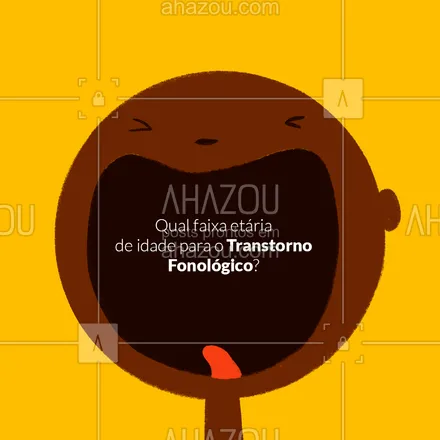 posts, legendas e frases de fonoaudiologia para whatsapp, instagram e facebook: Aproximadamente 2% entre crianças de 6 e 7 anos apresentam transtorno fonológico de moderado a grave e há maiores registros dessa dificuldade em crianças no sexo masculino. O diagnóstico deve ser feito o mais rápido possível, por isso é essencial o acompanhamento com um profissional. #AhazouSaude #bemestar #fonoaudiologia #fono #saude #transtornofonológico