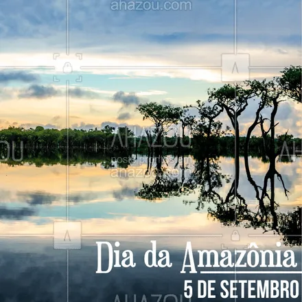 posts, legendas e frases de posts para todos para whatsapp, instagram e facebook: Nesse momento tão crítico, hoje é comemorado o Dia da Amazônia! Vamos proteger as nossas florestas, esse é o maior bem que podemos fazer para garantir o futuro das próximas gerações. Que nós possamos aproveitar os acontecimentos recentes pra refletir sobre nossas responsabilidades. ????? #diadaamazonia #ahazou #amazonia 