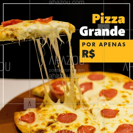 posts, legendas e frases de pizzaria para whatsapp, instagram e facebook: Todo dia é dia de pizza! Peça a sua ;) #pizzaria #pizzas #ahazou 