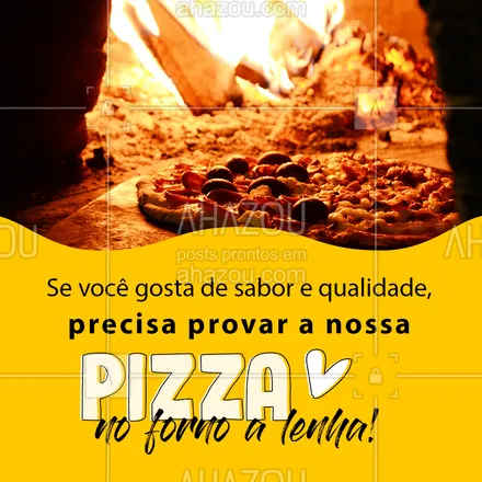 posts, legendas e frases de pizzaria para whatsapp, instagram e facebook: Você não vai se arrepender! ?? 
#Pizza #PIzzaria #FornoaLenha #ahazoutaste  #pizzalife #pizzalovers