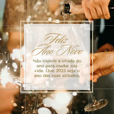 posts, legendas e frases de posts para todos para whatsapp, instagram e facebook: 💡 A mudança que você procura está nas escolhas que você faz. Comece hoje e construa o futuro dos seus sonhos. Vamos arrasar em 2025! ✨ 
 #Feliz2025 #FelizAnoNovo #ahazou #2025 #feliz2025 #novoano #frasesmotivacionais #motivacionais #motivacional #anonovo