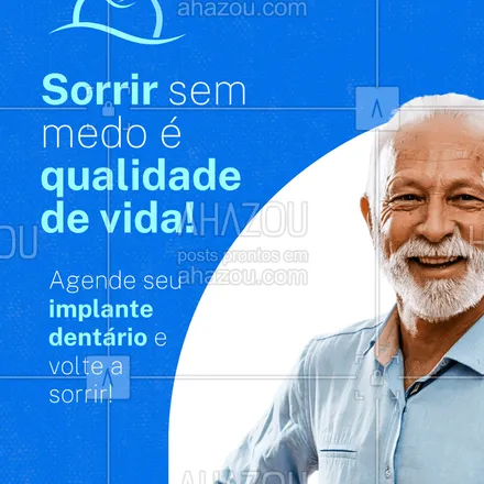 posts, legendas e frases de  para whatsapp, instagram e facebook: Perder um dente não precisa ser o fim do sorriso! 🌸
Com o implante dentário, você recupera o conforto, a estética e a autoconfiança.
💬 Agende sua avaliação e descubra o melhor tratamento pra você!
#implantedentario #odontologiaestetica #sorrisoperfeito #autoestima #dentista #saudebucal #implante #cuidadoscomsorriso #reabilitacaoral #sorrisosaudavel
