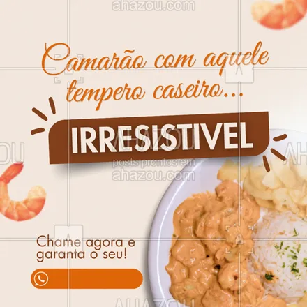posts, legendas e frases de  para whatsapp, instagram e facebook: Já sentiu o cheirinho só de ler?
Nosso camarão temperado no capricho conquista qualquer um!
Faça seu pedido agora e receba no conforto da sua casa.
#amocamarão #frutosdomar #comidacaseira #pratosaboroso #camarãodelícia #gastronomia #pedidoonline