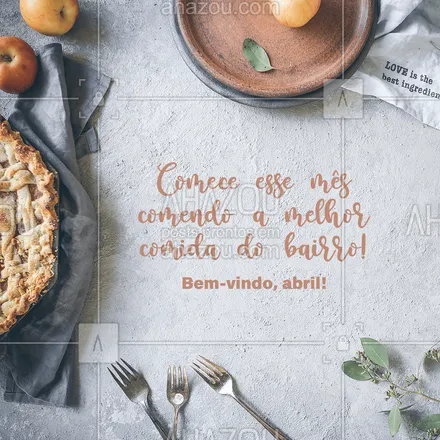 posts, legendas e frases de assuntos variados de gastronomia