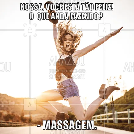 posts, legendas e frases de massoterapia para whatsapp, instagram e facebook: Massagem = Felicidade ?

#happy #feliz #felicidade #fun #funny #risadaria #ahazou #braziliangal #bandbeauty #beleza #pretty #massagem #massage