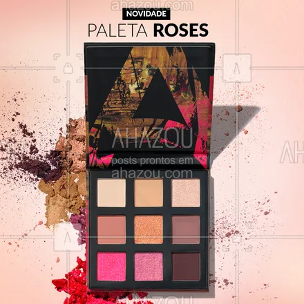 posts, legendas e frases de avon para whatsapp, instagram e facebook: O verão pede a cor e o glow da Paleta de Sombras Roses. São 9 tons de nudes e rosas inéditos, com acabamentos glitter, matte e cintilante. As cores são super pigmentadas com infinitas possibilidades de combinações. Mas é uma edição limitada, hein? Compre já pelo site ou chame sua Consultora Avon. #ahazouavon #ahazourevenda