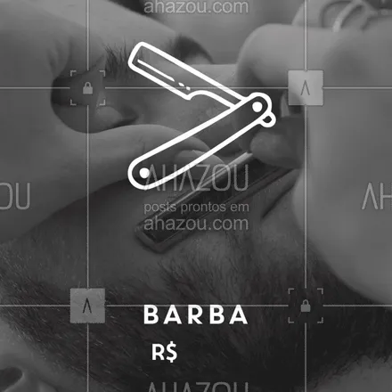 posts, legendas e frases de barbearia para whatsapp, instagram e facebook: Agende um horário conosco para o seu tratamento na barda.

#barbearia #ahazou #homem #barba #tratamento