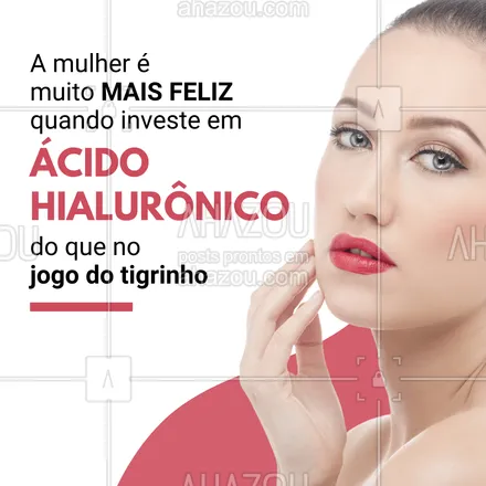 posts, legendas e frases de estética facial para whatsapp, instagram e facebook: Em vez de arriscar, cuide do que é seu✨ 

Aposte na aplicação de ácido hialurônico e sua pele sairá ganhando. Agende seu horário. 

#AhazouBeauty #beleza #bemestar #esteticafacial #saúde #skincare #ácidohialurônico
