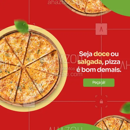 posts, legendas e frases de pizzaria para whatsapp, instagram e facebook: Peça já uma boa pizza para curtir sozinho, com a família ou amigos. 🍕 #ahazoutaste #pizza #pizzalife #pizzalovers #pizzaria #delivery #entregadepizza #pizzacomafamilia