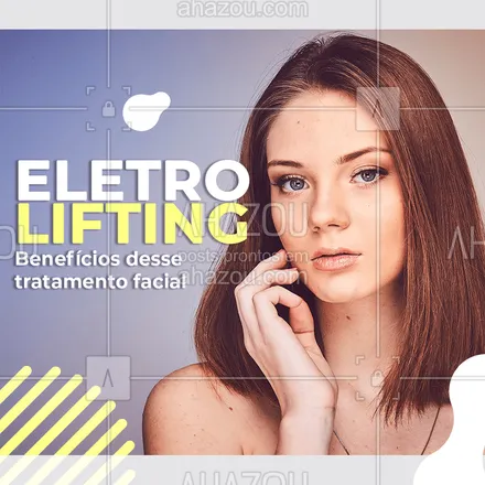 posts, legendas e frases de estética facial para whatsapp, instagram e facebook: - Hidrata profundamente - Equilibra os volumes - Reduz as rugas e linhas de expressão - Firma a pele - Nutre as células. Agende já a sua sessão! #esteticafacial #eletrolifting #ahazou #pelelinda