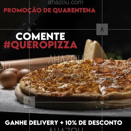 posts, legendas e frases de pizzaria para whatsapp, instagram e facebook: Pizza quentinha para alegrar a sua noite e com desconto. Quem vai querer? ?

#promoção #pizza #quarentena #Ahazoutaste
