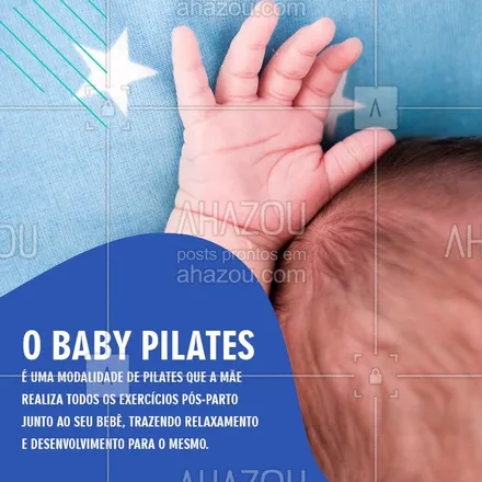 posts, legendas e frases de pilates para whatsapp, instagram e facebook: Essa modalidade de pilates foi desenvolvida pensando além dos exercícios pós-partos, ela incluí o seu bebê e os benefícios a eles. Desta forma você pode facilmente realizar os seus exercícios sem ter que deixar o seu bebê "de lado". #babypilates #AhazouSaude  #pilates #pilateslovers