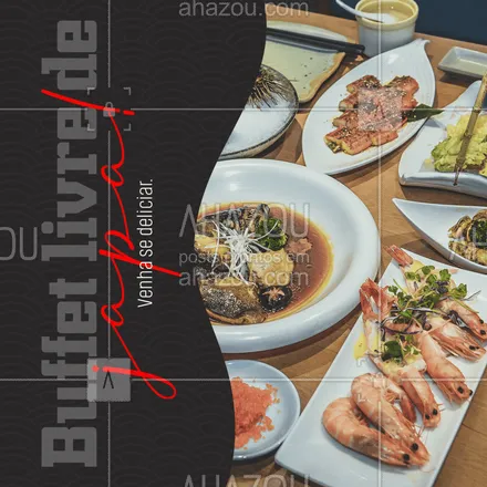 posts, legendas e frases de cozinha japonesa para whatsapp, instagram e facebook: O melhor buffet de comida japonesa da região, você encontra aqui! Entre em contato e venha se deliciar!🍣❤  #buffet #buffetlivre #comidajaponesa #japa #food  #ahazoutaste #japanesefood  #sushilovers  #sushitime 