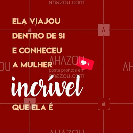 posts, legendas e frases de assuntos gerais de beleza & estética para whatsapp, instagram e facebook: Conheça as maravilhas que existem dentro de vc ♥️
#motivacional #motivação #braziliangal #ahazou #incrivel #mulher #woman