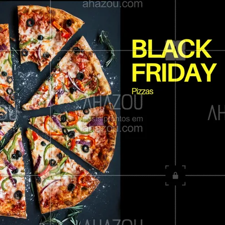 posts, legendas e frases de pizzaria para whatsapp, instagram e facebook: Hmmm pizza é sempre bom, em promoção então... ? #pizza #ahazoutaste #blackfriday #pizzaria