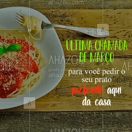 posts, legendas e frases de cozinha italiana para whatsapp, instagram e facebook: Aproveita que o mês de março está com promoção e corre pra fazer o seu pedido! O nosso delivery está te esperando.?
#ultimachamada #marco #aproveiteocombo #ahazou #food #comidaitaliana