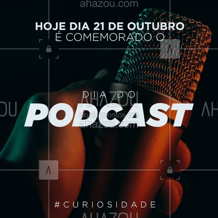 posts, legendas e frases de posts para todos para whatsapp, instagram e facebook: O Dia do Podcast é uma iniciativa nacional para promover o podcast brasileiro e para divulgar a mídia por meio das redes sociais.

O objetivo é fazer com que mais pessoas passem a conhecer a mídia. Se você já sabe o que é e ouve podcast, apresente para um amigo seu. =)

Então, no dia 21 de Outubro use #DiadoPodcast em todo lugar.

#podcast #ahazou #podcastday