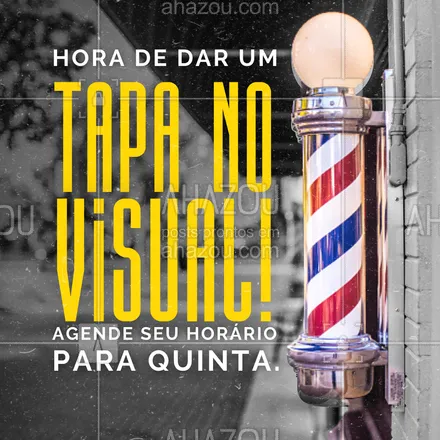 posts, legendas e frases de barbearia para whatsapp, instagram e facebook: Passa aqui na barbearia e bora dar um trato no cabelo!😎  #AhazouBeauty #barba  #cuidadoscomabarba  #barbearia  #barbeiro  #barbeiromoderno  #barbeirosbrasil  #barberLife  #barber  #barbershop  #barberShop  #brasilbarbers 