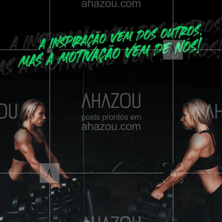 posts, legendas e frases de personal trainer para whatsapp, instagram e facebook: Você anda procurando sua motivação no lugar certo? ??? 
#personal #personatrainer #AhazouSaude  #boratreinar #nopainnogain