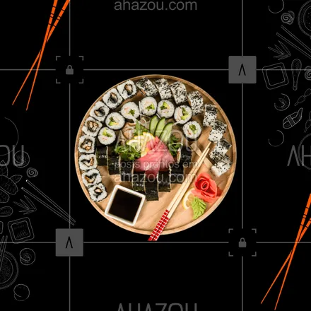 posts, legendas e frases de cozinha japonesa para whatsapp, instagram e facebook: Que tal aproveitar o Dia mundial do Sushi com muito desconto?
Barca de sushi por XX,XX
Faça já o seu pedido.
#ahazoutaste #japa  #sushidelivery  #sushitime  #japanesefood  #comidajaponesa  #sushilovers 