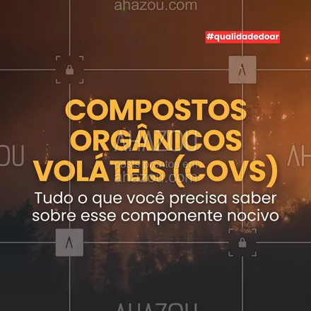 posts, legendas e frases de posts para todos para whatsapp, instagram e facebook: 🧪 COVs são gases liberados pela queima de madeira, combustíveis e outros materiais durante queimadas. Eles também estão presentes em produtos de uso diário, como tintas e pesticidas. 🚨 Perigos: A exposição a COVs pode causar irritação nas vias respiratórias, dores de cabeça e, em longo prazo, está associada ao risco de câncer e doenças pulmonares graves. 🏡 Ambientes internos: Em locais fechados, os níveis de COVs podem ser até 10 vezes maiores. Abra janelas para ventilar e utilize máscaras de alta proteção ao sair.

#ahazou #qualidadedoar #queimadas #dicas #poluiçãoatmosférica 