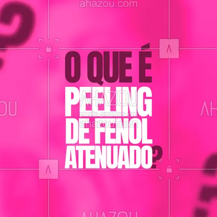 posts, legendas e frases de estética facial para whatsapp, instagram e facebook: O peeling de fenol atenuado é um tratamento que remove camadas superficiais da pele, reduzindo as linhas de expressões, as rugas e clareando manchas escuras. É aplicado com uma solução de ácido fenólico diluído, uma concentração bem menor do produto em relação ao peeling de fenol, que é absorvido pela pele. O tratamento pode ser usado para melhorar a aparência geral da pele, removendo as camadas exteriores envelhecidas, e pode ajudar a tratar problemas como papos, manchas escuras, cicatrizes de acne e outras imperfeições.  #dicas #peeling #fenolatenuado #esteticafacial #estetica #skincare #AhazouBeauty