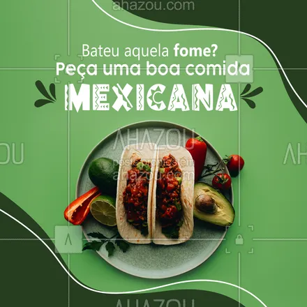 posts, legendas e frases de cozinha mexicana para whatsapp, instagram e facebook: Peça sua comida mexicana em nosso delivery e saboreie no conforto da sua casa. 🌮 #ahazoutaste #comidamexicana  #cozinhamexicana  #nachos  #vivamexico #cardapiomexicano